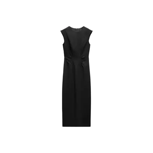 ZARA Черные Женские Платья без рукавов