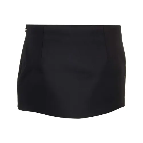 KHAITE Повседневные короткие юбки Женские Черный