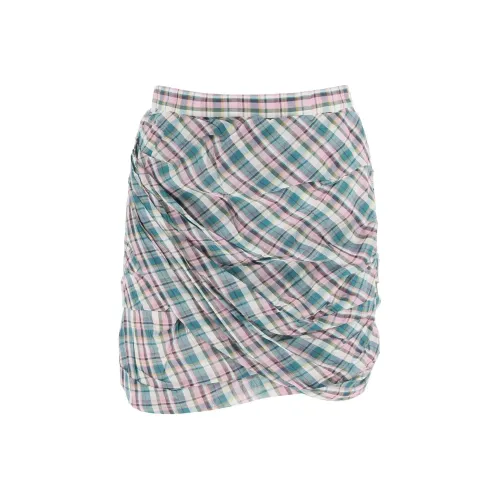 ISABEL MARANT ETOILE Зеленая Женская Повседневная Короткая Юбка