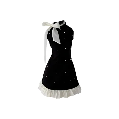 COHX Без рукавов Платье Женское Черное