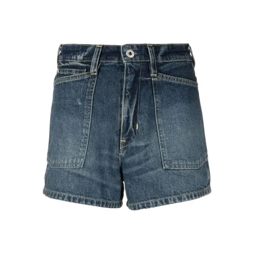 KENZO SS23 Джинсовые шорты Женские Индиго