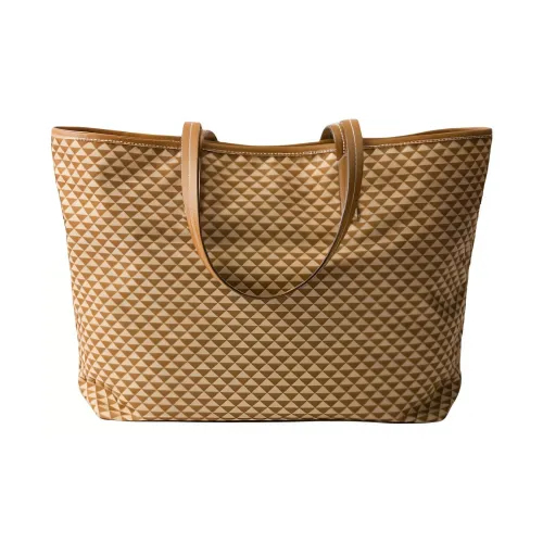 PRADA Переработанный Нейлон Тоут Сумка Сумка для покупок Сумка через плечо Женская Карамель