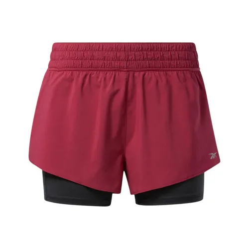 reebok Женские спортивные шорты красного цвета