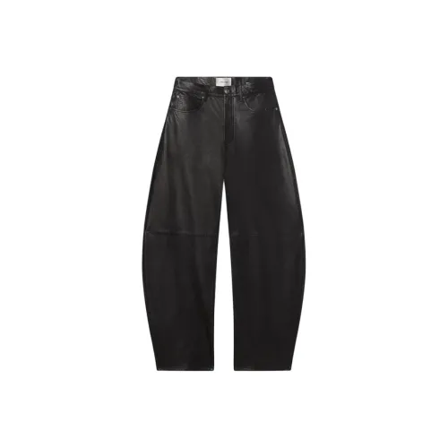 Рамка FW24 Кожаные брюки Женские Черный