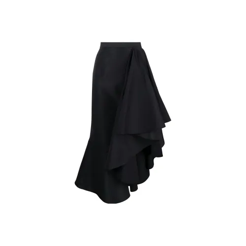 Alexander McQueen Черные Женские Повседневные Длинные Юбки