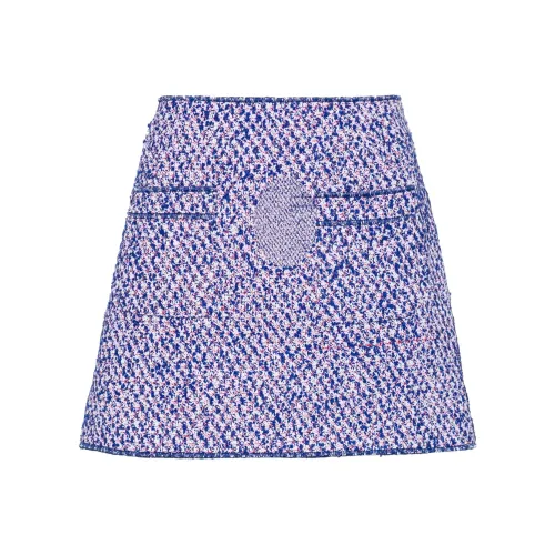 PHILOSOPHY DI LORENZO SERAFINI SS24 Повседневные короткие юбки Женские Железный синий