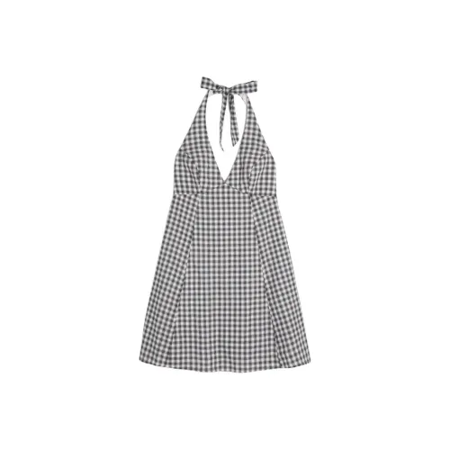 Hollister Без рукавов Платье Женское Черное Белое