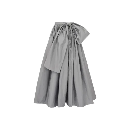 Alexander McQueen Серебряные Женские Повседневные Длинные Юбки