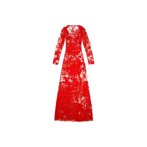 DIESEL Red Женские Длинные Рукава Платья