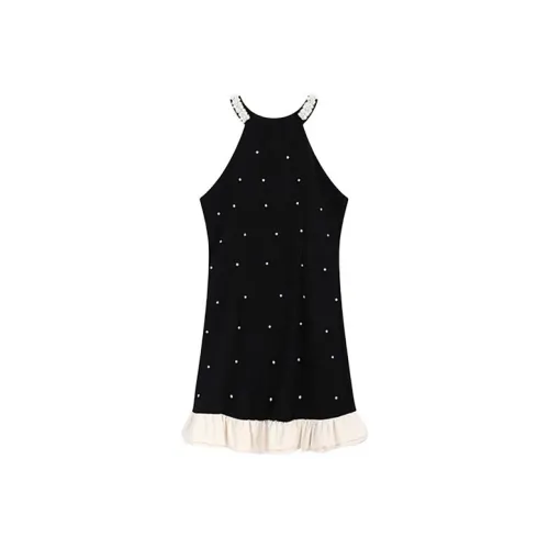 SCCREBEL OFFICIAL Без рукавов Платье Женское Черное