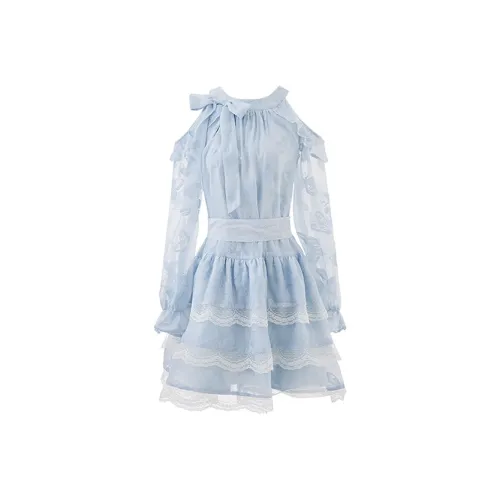 COVT Длинное платье с длинными рукавами женское