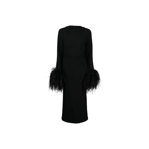 RACHEL GILBERT SS24 Длинное платье с длинными рукавами женское черное