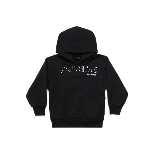 BALENCIAGA Черный Kids Свитшоты