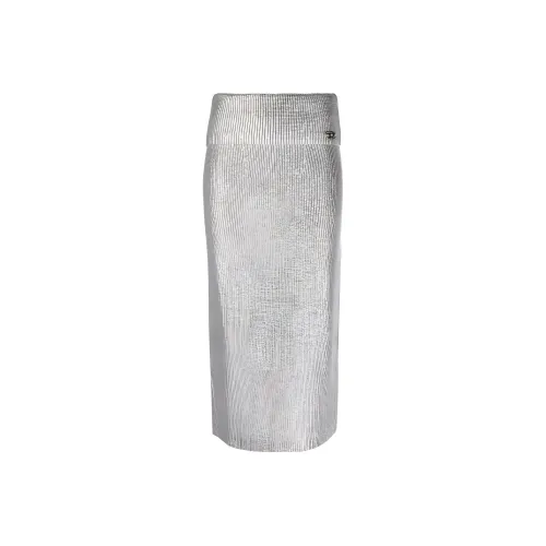 DIESEL Silver Женские Повседневные Короткие Юбки