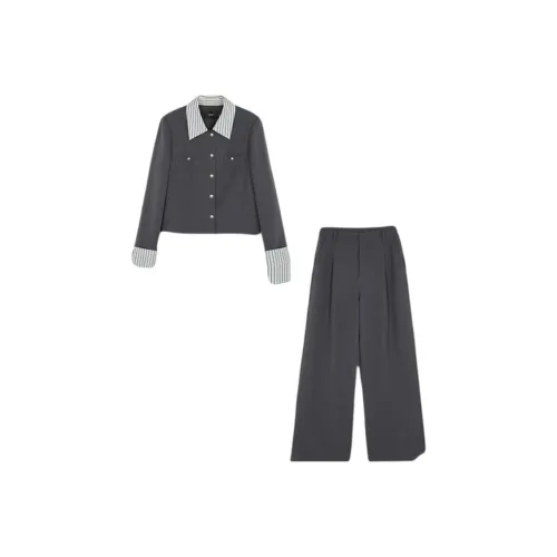 Mo Han Yi Mei Повседневный костюм женский серый синий