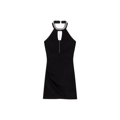 PLANE DRIFT Без рукавов Платье Женское Черное