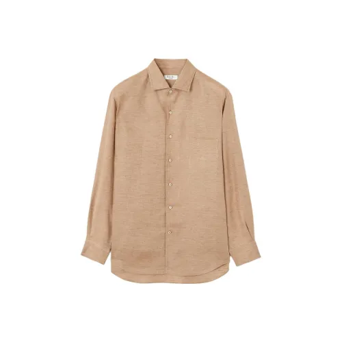 Loro Piana SS25 Рубашка Мужская Орехи