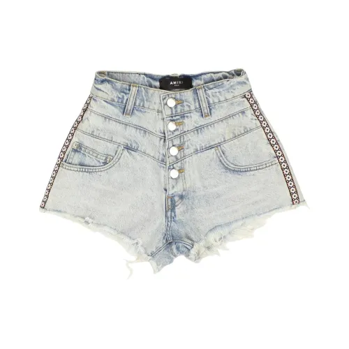 AMIRI Синие Женские Джинсовые Шорты