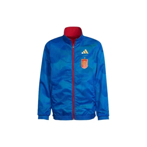 Adidas Итальянская команда в Кубке Европы Синие Детские Куртки