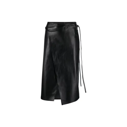 Vetements Черная Женская Повседневная Длинная Юбка