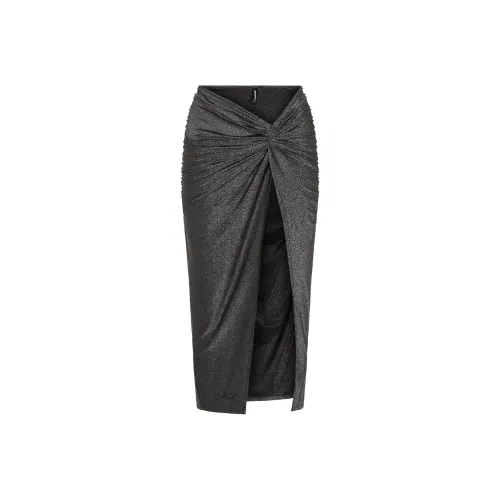 KARL LAGERFELD Повседневный Длинный Юбка Женские Черный