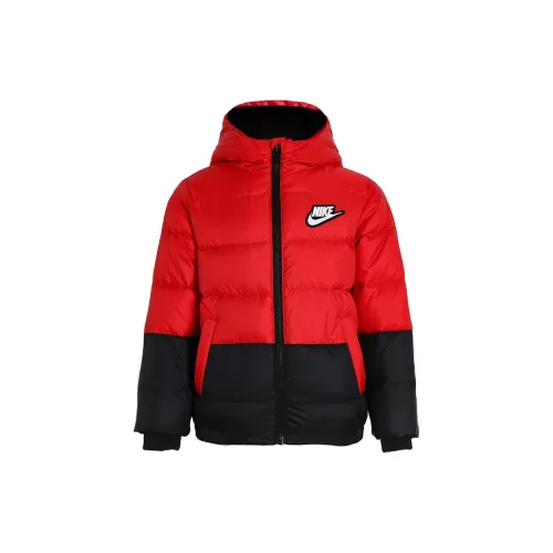 Nike Пуховик Черный Красный Детский