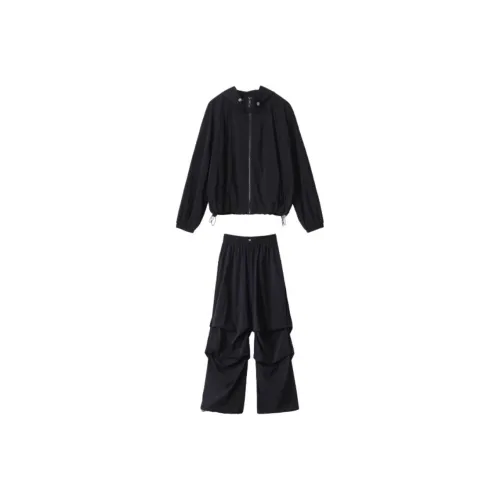 CHIC VEN Черный Женские Повседневные Костюмы