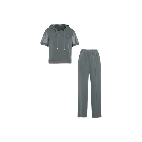 QIAOWANNI SPRING BAMBOO Зеленый Женские Повседневные костюмы