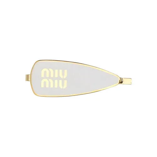 MIU MIU Металл Заколки для волос Женские Белые