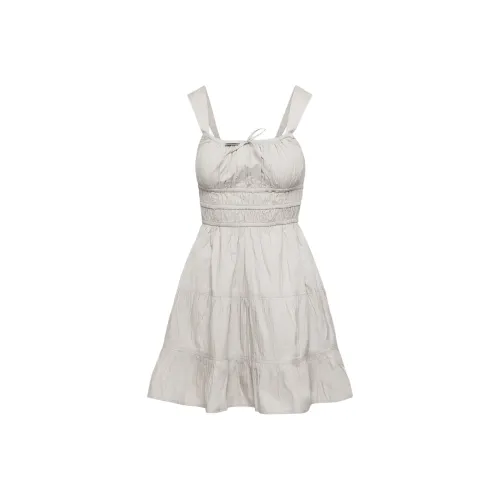 ARITZIA Sunday Best Martine Поплин Платье Slip Платье Женские Ashen Железно-циановый