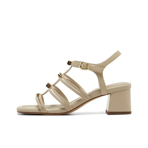 Joypeace Wishing Камень Сандалии в римском стиле Женские Бежевый