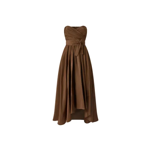 PINKO FW24 Без рукавов Платье Женское Умбра