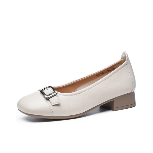 AOKANG Квадратный каблук Высокие каблуки 4CM Женские