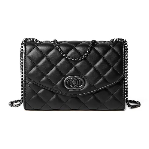 15 MINS Синтетическая кожа Подмышечная сумка на плечо Женская Полночный черный