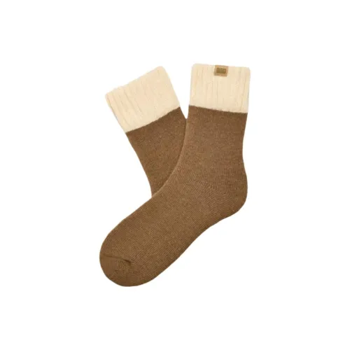 UGG 1 пачка каштановые мужские носки до икры MID
