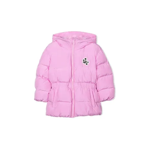 Off Белый Розовый Kids Утеплённые куртки