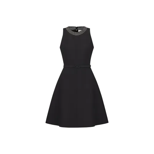 DIOR Черные Женские Платья без Рукавов