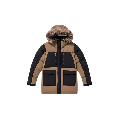 Columbia совместный бренд Хлопковый пуховик Коричневый Детский