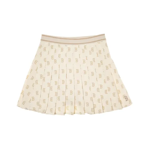 MLB Boston Red Sox SS24 Повседневные короткие юбки Женские Темный крем