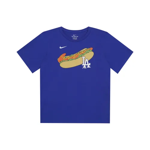Nike x Mlb Base Logo T-Shirt Королевский Синий Детский