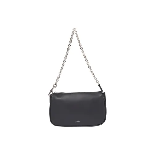 Furla Moon GRAIN LEATHER Сумка через плечо Женская Черная