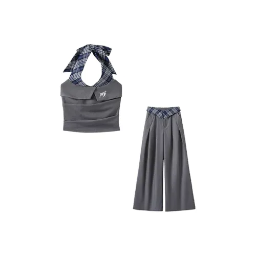 SCCREBEL OFFICIAL Повседневный костюм женский серый