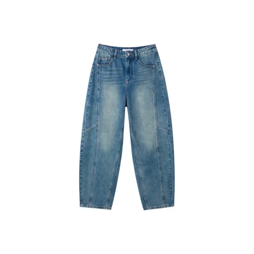 PEACEBIRD Джинсовый синий Женские джинсы