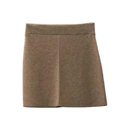 HERMES Повседневные короткие юбки Женские Тундровый Зеленый