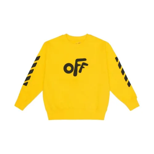 Off Белый SS22 Желтый Kids T Рубашки