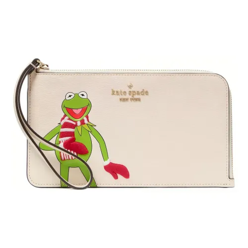 Kate Spade Disney Collaboration Текстурированный PVC Клатч Средний Женский Пергамент Бумага Многоцветный