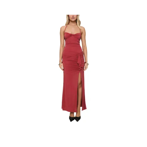 PRINCESS POLLY Destinations Maxi Dress Slip Платье Женские RED RED