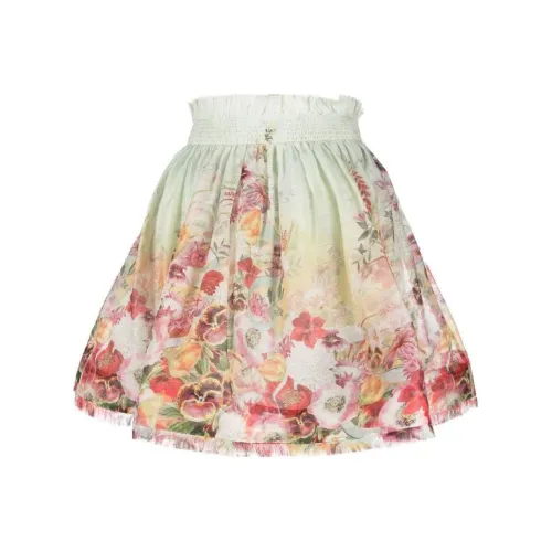Zimmermann Экрю Женские Повседневные Короткие Юбки