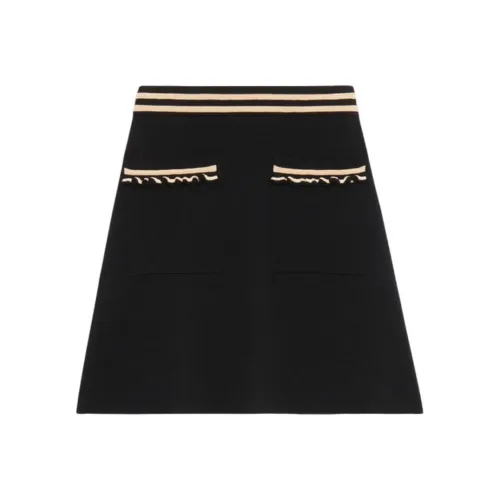 Sandro Повседневные короткие юбки Женские Черный