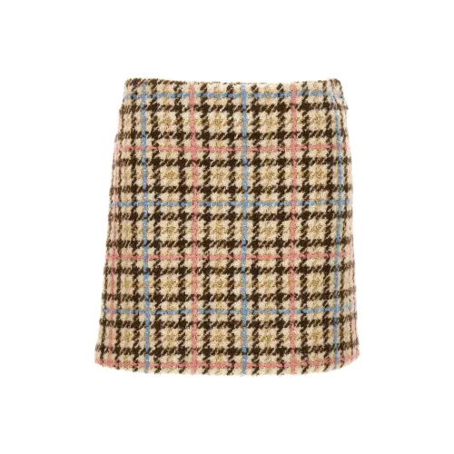 MSGM Многоцветные Женские Повседневные Короткие Юбки